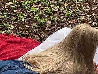 hot blonde sneaks anal toy play and assfucking hidden from everyone