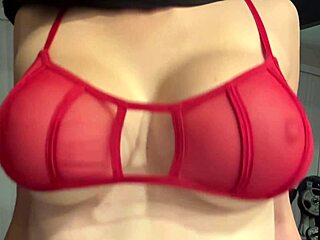 italian milf artemisia love flaunts juicy big tits in sexy red bra