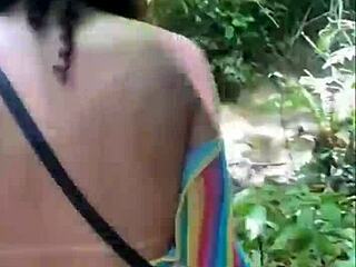 friends flashing big asses in the wild woods