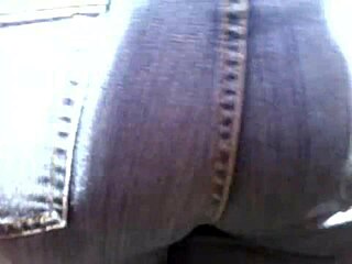 check out this curvy milf rocking those tight jeans on the street