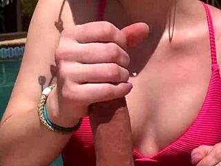 Katarinakitty Deepthroats Cock Poolside