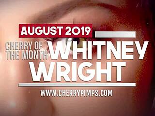 Whitney Wright Fingers Trimmed Pussy In Lingerie