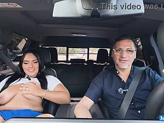 Valen Arias Curvy Colombian Masturbates in Miniskirt on Street