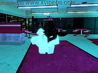 roblox bunny girl gets naughty and fucks hard in game