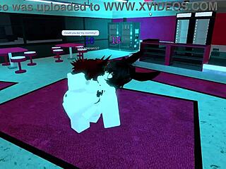 roblox bunny girl gets naughty and fucks hard in game