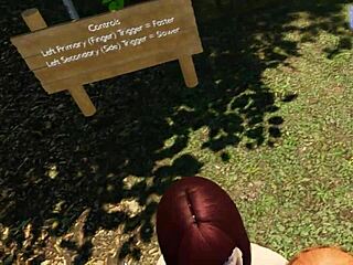 Redhead Shaved Pussy Hairless Outdoor Tease In Paradise Trails VR Part 8 Adventure