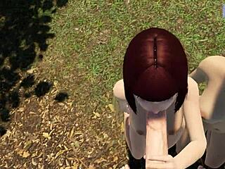 Redhead Shaved Pussy Hairless Outdoor Tease In Paradise Trails VR Part 8 Adventure