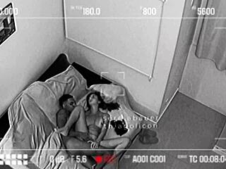 hidden cam catches cute latina wife flashing and fucking hard