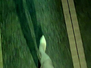 shemale ting xuan pees outside then masturbates cums on thigh