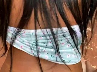 Young Brazilian Latina Fucks Hard Behind Favela Wall