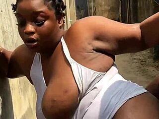 alpha bbw baddie drilled deep outdoors by the wellspring