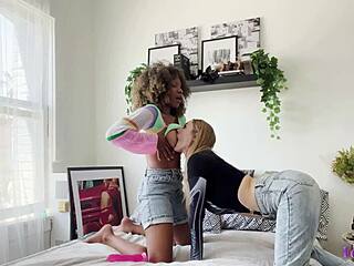 oh god these hot 69 lesbians angel and young dive deep into each other's big pussies