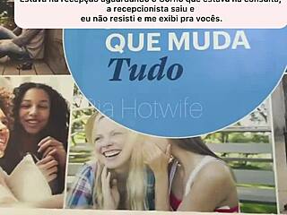 Big ass prostitute masturbates juicy pussy waiting alone in reception room tesao hits hard.