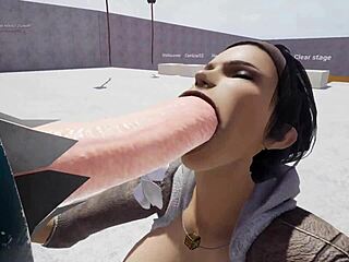 In the fap-life game hentai babe delivers hot blowjob