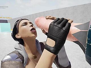 In the fap-life game hentai babe delivers hot blowjob