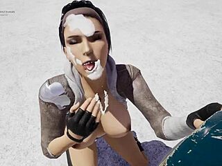 In the fap-life game hentai babe delivers hot blowjob