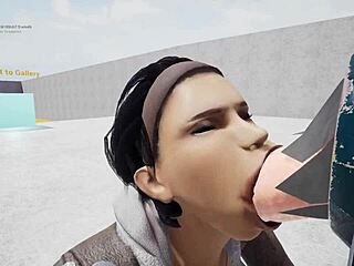 In the fap-life game hentai babe delivers hot blowjob