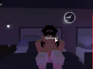 strangers take turns pounding slut's holes in roblox world