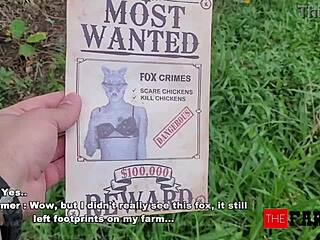 Beautiful latina brunette sheriff uniform cosplay visits farmer for intimate check-in