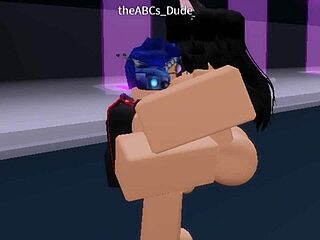 strangers take turns pounding slut's holes in roblox world