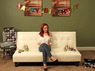 Wet lesbian birthday session dives deep into mutual pussy licking pleasures