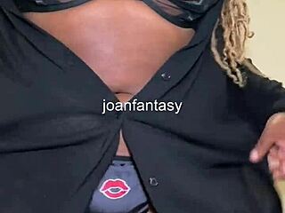 Joanfantasy masturbates solo in bathroom lunch break