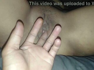 Pretty amateur pornstar wet shaved tight pussy creampied hard she orgasms shaking