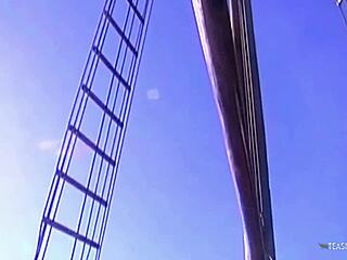 oh man as she steps on the boat... that brunette milf latina's ready for anal pounding.