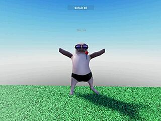 Horny dude dances pole to busty latina's masturbation moans and licks