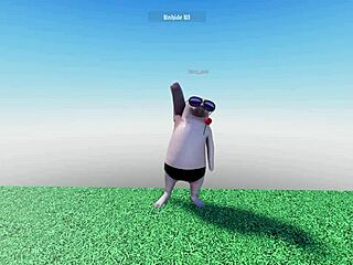 Horny dude dances pole to busty latina's masturbation moans and licks