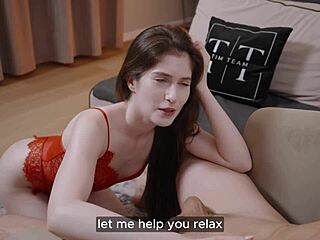 whoa! her sloppy deepthroat blowjob melts away my stress!!