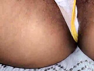 vered's tight pussy lips glisten in sexy yellow lingerie