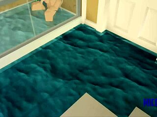 Roblox Girl's Unexpected Poolside Clash with Blonde and Black