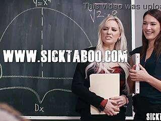 yo those two big ass teachers take colleague's cock after catching him stroke