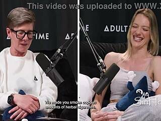 crawled down my neck mid-sex and i freaked - petite blonde kenna james spills all in bree mills casting interview, so american and raw.