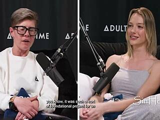 crawled down my neck mid-sex and i freaked - petite blonde kenna james spills all in bree mills casting interview, so american and raw.