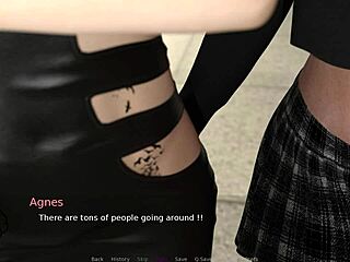 Blonde Rebecca Fingers Herself Publicly in Femdom Humiliation Theater of Sinners Part 4