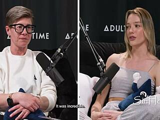 crawled down my neck mid-sex and i freaked - petite blonde kenna james spills all in bree mills casting interview, so american and raw.