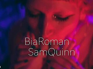 worship bia roman and sam quinn's sexy feet with gagging deepthroat