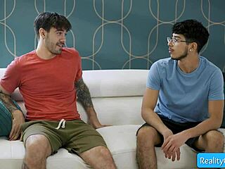 busty milf spencer scott seduces teen diego perez with perky pierced nipples for his fat dick