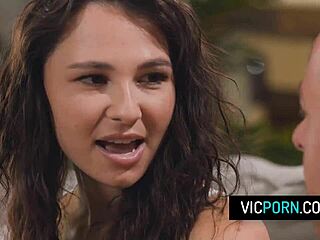 perv hubby rams babysitter's throat deep while wife slimthick vic and liz jordan just watch