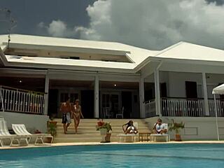 Brunette mom gaping asshole stretched in anal doggystyle fingering deepthroat on bed