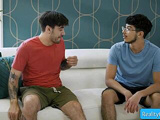 busty milf spencer scott seduces teen diego perez with perky pierced nipples for his fat dick