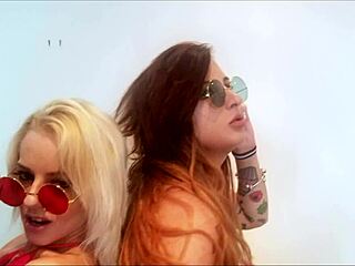 april & chantelle, ready to share this black cock first time??