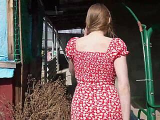 i came from the city and fucked this big ass brunette country farmer on her ranch bed