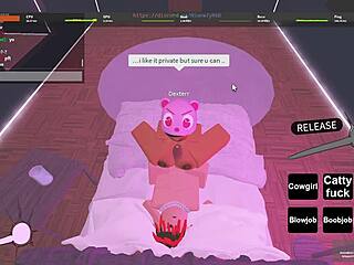 Sexy ebony girlfriend gets fucked hard playing Roblox in cute homemade session