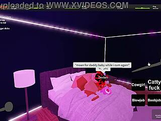 Sexy ebony girlfriend gets fucked hard playing Roblox in cute homemade session