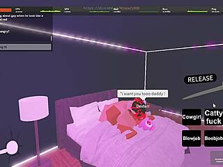 Sexy ebony girlfriend gets fucked hard playing Roblox in cute homemade session