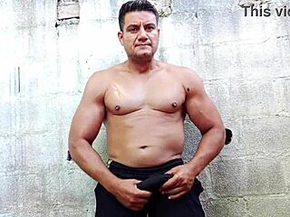 Yuri Gaucho Brazilian Bear Strokes Huge Hairy Cock To Cumload