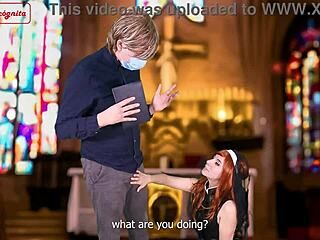 Sinful Nun Maid Rides Nurse in Lesbian Cosplay Cum Fest